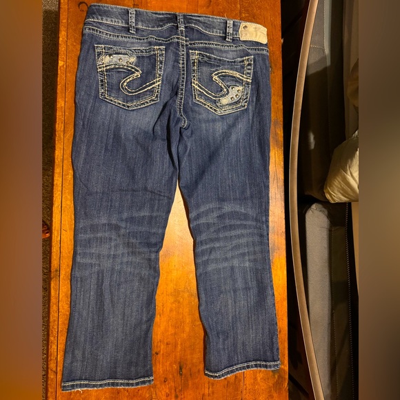 Silver Suki crop jeans sz 34 36 - Picture 1 of 4